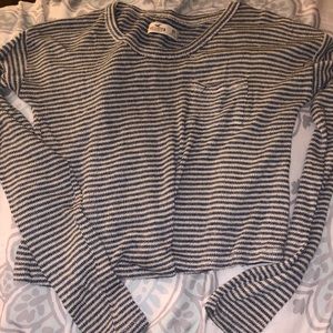 Cropped Striped Hollister Sweater